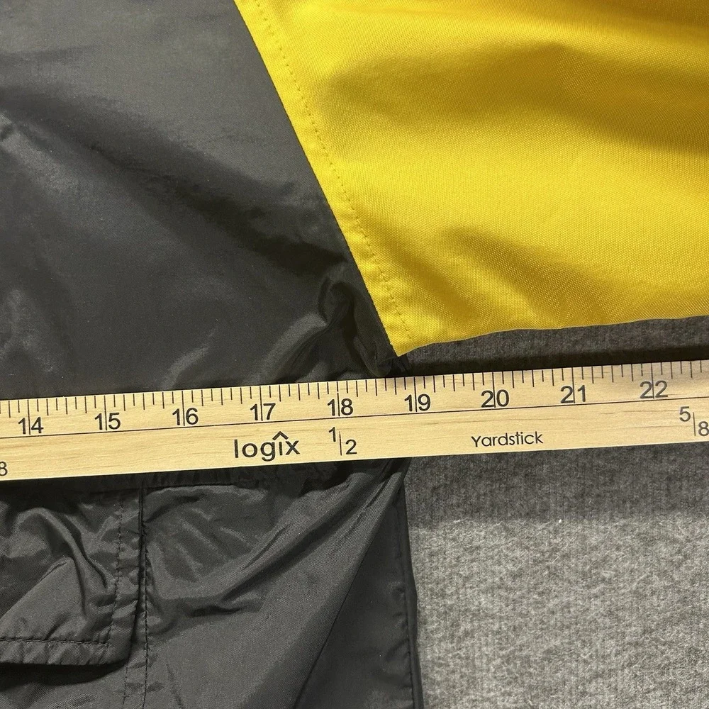 Vintage‎ 90s Nike Windbreaker Jacket Snap Yellow Black Size Youth Small (8)